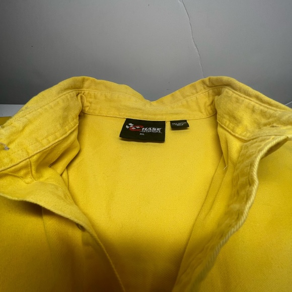 Chase Authentic NASCAR #1 Steve Park Pennzoil Mens Button Down XL Yellow - Picture 4 of 4